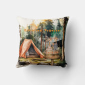 クリスマスの冒険　オイルペイント　新婚カップル クッション (裏面)