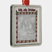 クリスマスの写真のオーナメント メタルオーナメント (右)
