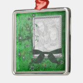 クリスマスの写真のオーナメント メタルオーナメント (左)
