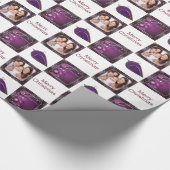 クリスマスの写真のカスタマイズ可能な包装紙 ラッピングペーパー (角)