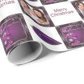 クリスマスの写真のカスタマイズ可能な包装紙 ラッピングペーパー (ロールコーナー)