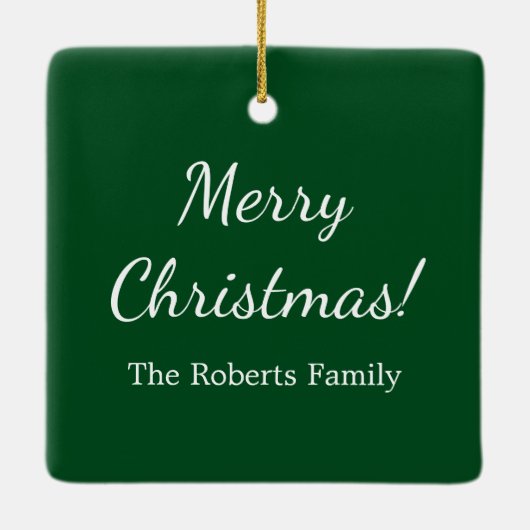 クリスマスの写真のコラージュのカスタムなモノグラムの休日 セラミックオーナメント (裏面)