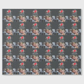 クリスマスの写真のスロース ラッピングペーパー (フラット)