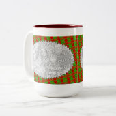 クリスマスの写真のマグ ツートーンマグカップ (正面左)