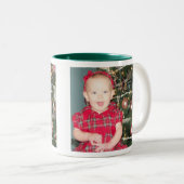 クリスマスの写真のマグ ツートーンマグカップ (正面右)