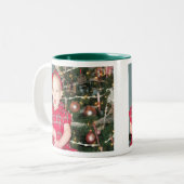 クリスマスの写真のマグ ツートーンマグカップ (正面左)