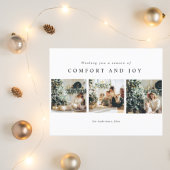 クリスマスの写真をコラージュ |希望警告する ポストカード