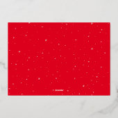 クリスマスの写真を撮って楽しい音を出す 箔シーズンカード (裏面)