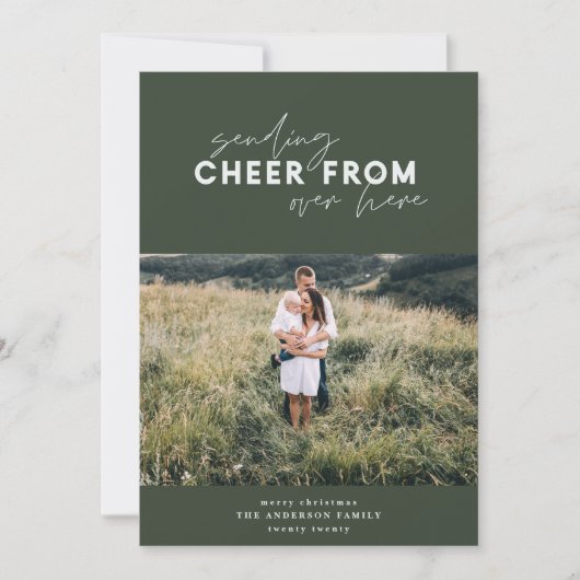 クリスマスの写真を撮る シーズンカード (正面)