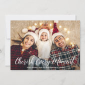 クリスマスの写真を楽しんで楽しむ シーズンカード (正面)