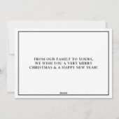 クリスマスの写真を楽しんで シーズンカード (裏面)