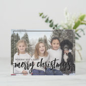 クリスマスの写真を楽しんで シーズンカード (スタンド正面)