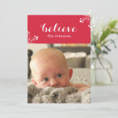 クリスマスの写真カードを信じて下さい シーズンカード (スタンド正面)