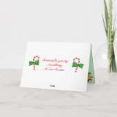 クリスマスの写真カード シーズンカード (裏面)