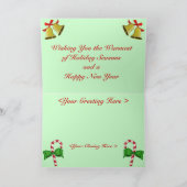 クリスマスの写真カード シーズンカード (内部)