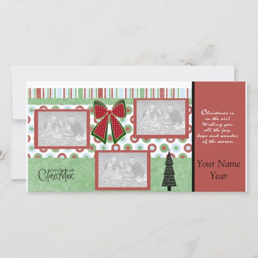 クリスマスの写真カード シーズンカード (正面)