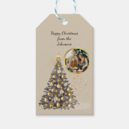 クリスマスの写真ギフトタグ（名入れ可能） ギフトタグ
