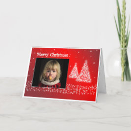クリスマスの写真フレームの挨拶状 シーズンカード