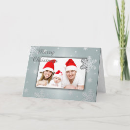 クリスマスの写真フレームの挨拶状 シーズンカード