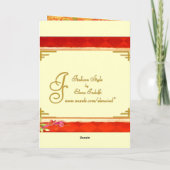 クリスマスの写真フレームカード シーズンカード (裏面)