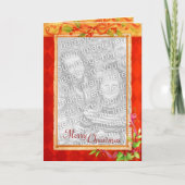 クリスマスの写真フレームカード シーズンカード (正面)