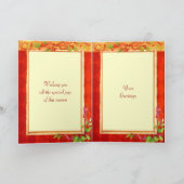 クリスマスの写真フレームカード シーズンカード (内部)