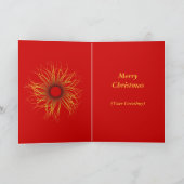 クリスマスの写真フレームカード シーズンカード (内部)