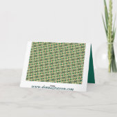 クリスマスの写真フレーム シーズンカード (裏面)