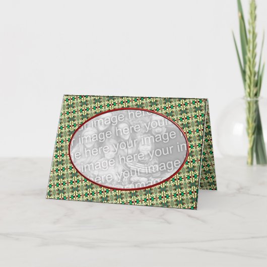 クリスマスの写真フレーム シーズンカード (正面)