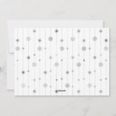 クリスマスの写真結婚カードの後を楽しく シーズンカード (裏面)