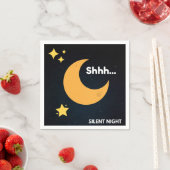 クリスマスの写真静か- Night スタンダードカクテルナプキン (インサイチュ)