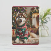 クリスマスの写真 クリスマス フラット ホリデー カード (スタンド正面)