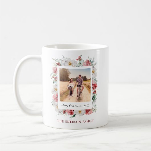 クリスマスの写真 コーヒーマグカップ (左)