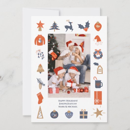 クリスマスの写真 シーズンカード (正面)