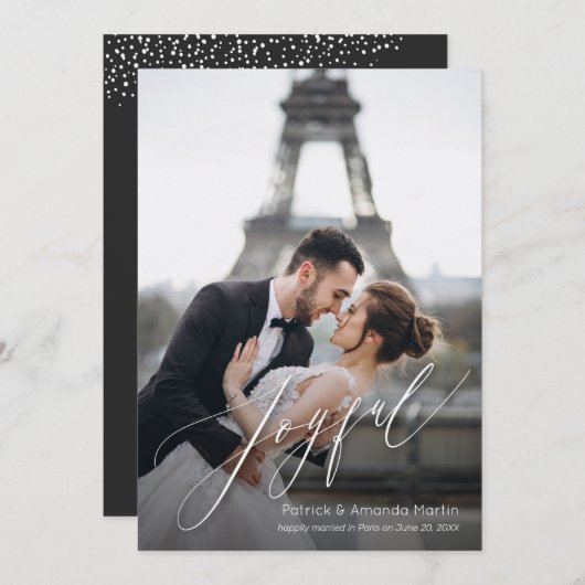 クリスマスの写真 シーズンカード (正面/裏面)