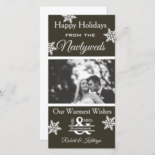 クリスマスの写真 シーズンカード (正面/裏面)