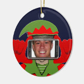 クリスマスの写真 セラミックオーナメント (左)