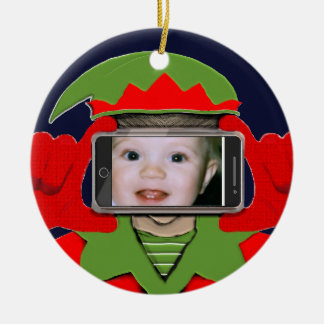 クリスマスの写真 セラミックオーナメント