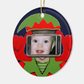 クリスマスの写真 セラミックオーナメント (左)