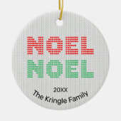 クリスマスの写真 セラミックオーナメント (正面)