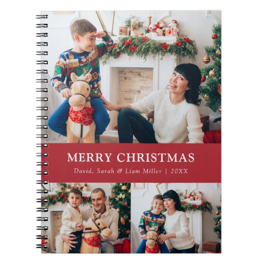 クリスマスの写真 ノートブック (正面)