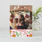クリスマスの写真 ホリデー カード (スタンド正面)
