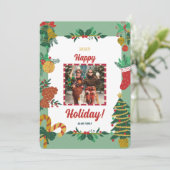 クリスマスの写真 ホリデー カード (スタンド正面)