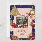 クリスマスの写真 ホリデー カード ご招待 (正面)