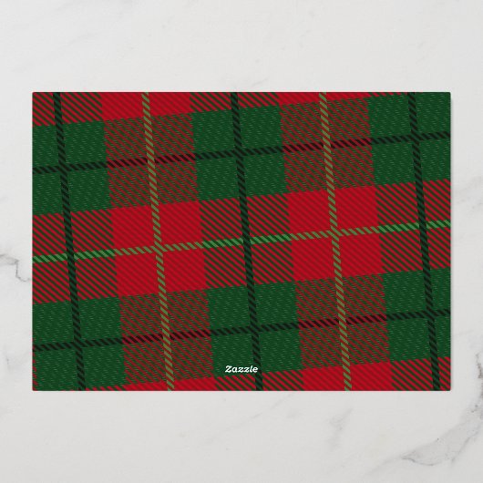 クリスマスの写真 – 少し自分を持メリーって 箔シーズンカード (裏面)