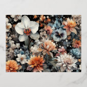 クリスマスの写真 箔シーズンポストカード (裏面)