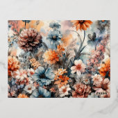 クリスマスの写真 箔シーズンポストカード (裏面)