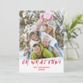 クリスマスの写真 Oh What Fun シーズンカード (スタンド正面)