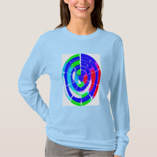 クリスマスの冬のシーズンの楕円形の迷路 Tシャツ