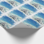 クリスマスの冬の不思議の国 ラッピングペーパー (角)